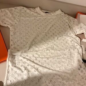 Louis Vuitton White Monogram Tee